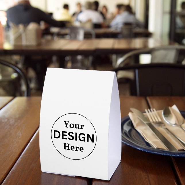 Custom Design Table Tent Sign for Events Tischaufsteller (In Situ (Restaurant))