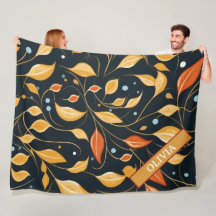 Custom Design von Fall Boho Floral Leaf