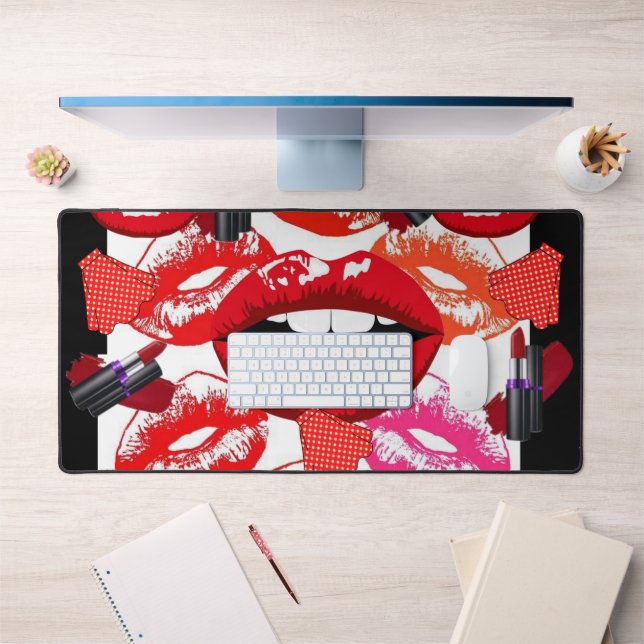 Custom Desk Mat for Salon Owners Makeup Artist Schreibtischunterlage (Büro 1)