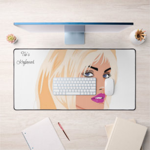 Custom Desk Mat for Salon Owners Stylist Schreibtischunterlage