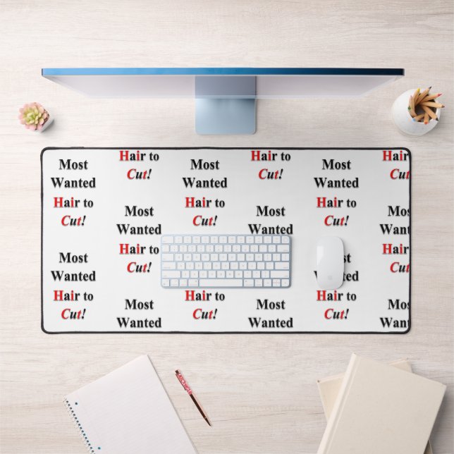 Custom Desk Mat für Salon Eigentümer Haar zu schne Schreibtischunterlage (Büro 1)