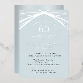 Custom Diamond 60. Wedding Anniversary Party Folieneinladung