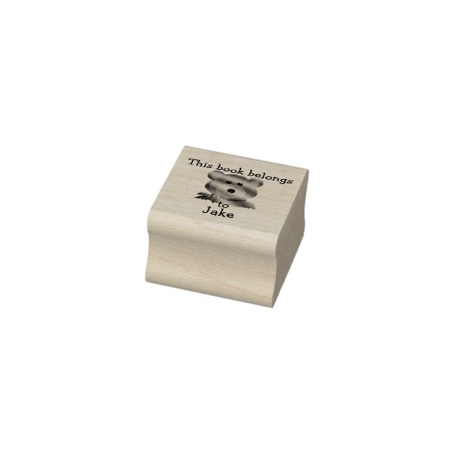 Custom Dieses Buch gehört zu Bär Gummistempel (Stempel)