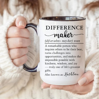 Custom “Difference Marker” Mug for Teacher or Boss