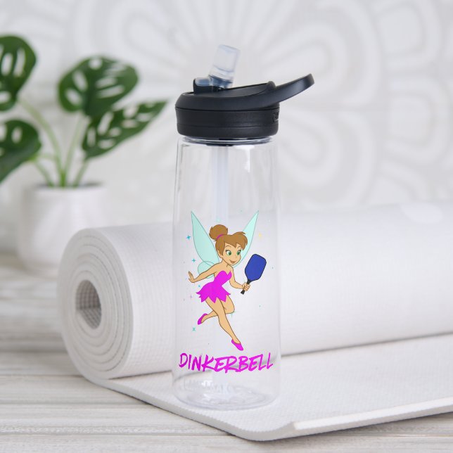 Custom Dinkerbell - Funny Pickleball für sie Trinkflasche (Yoga (gedreht))