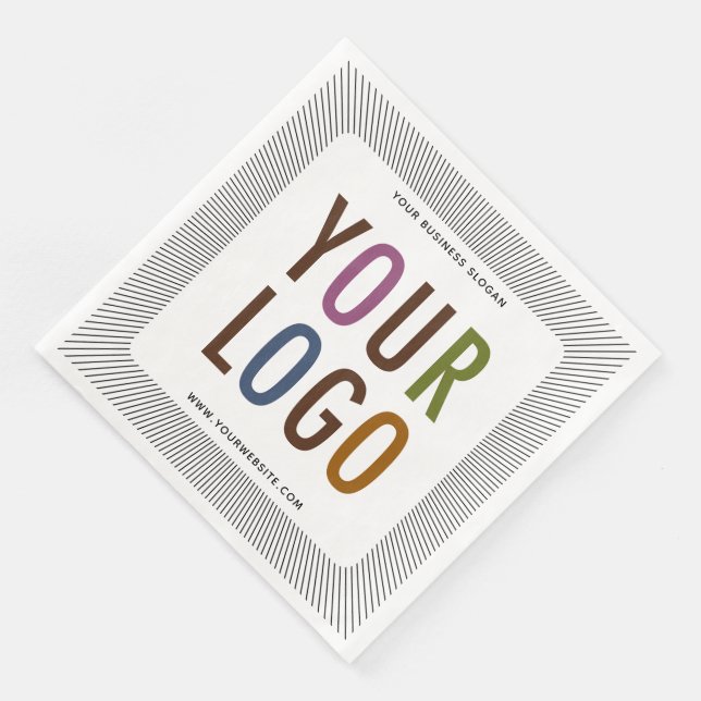 Custom Dinner Napkins mit Firmenlogo Bulle Serviette (Ecke)