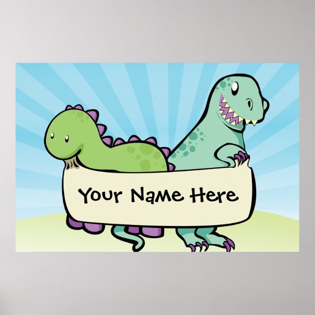 Custom Dino Poster (Vorne)