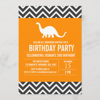 Custom Dinosaurier Geburtstagsparty Einladung für