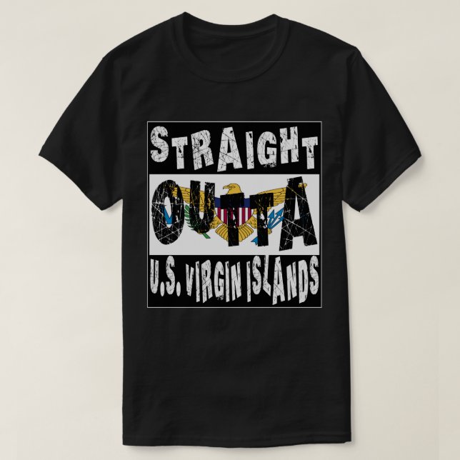 CUSTOM Direkt außerhalb der Jungfrau Islands Meme  T-Shirt (Design vorne)