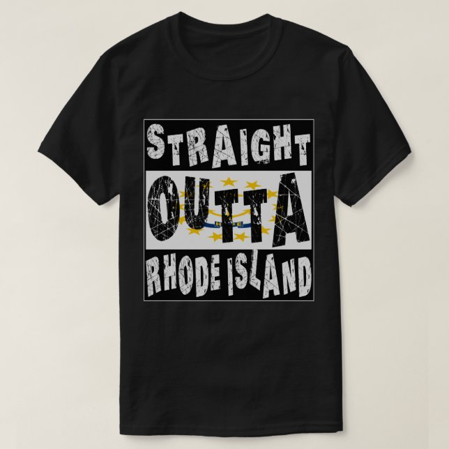 CUSTOM Direkt außerhalb Rhode T-Shirt Meme (Design vorne)