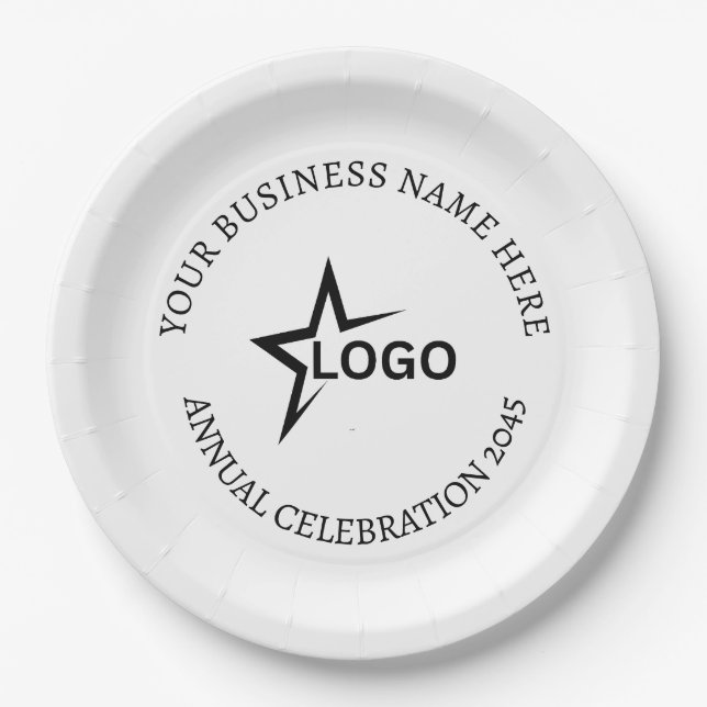 Custom  Disposable Business Party  Pappteller (Vorderseite)