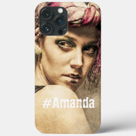 Custom DIY Mit Monogramm niedliches Foto Frau Art  Case-Mate iPhone Hülle