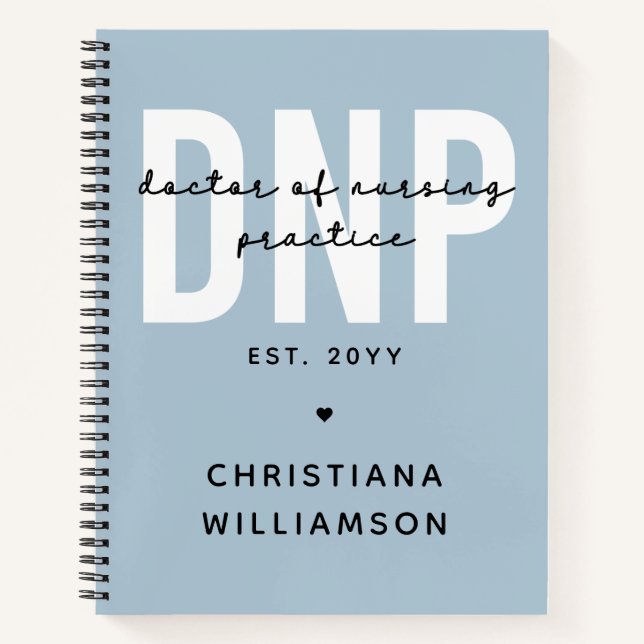 Custom DNP Doctor of Nursing Practice Abschluss Notizbuch (Vorderseite)
