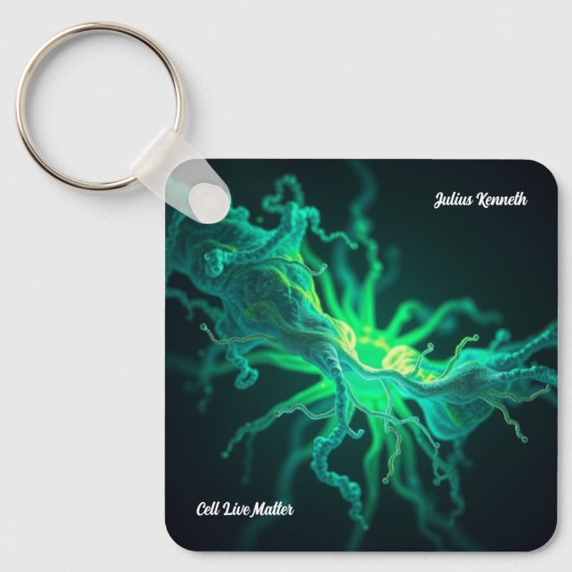 Custom Doctor Nurse Biological Cell Science Art Schlüsselanhänger (Vorderseite)
