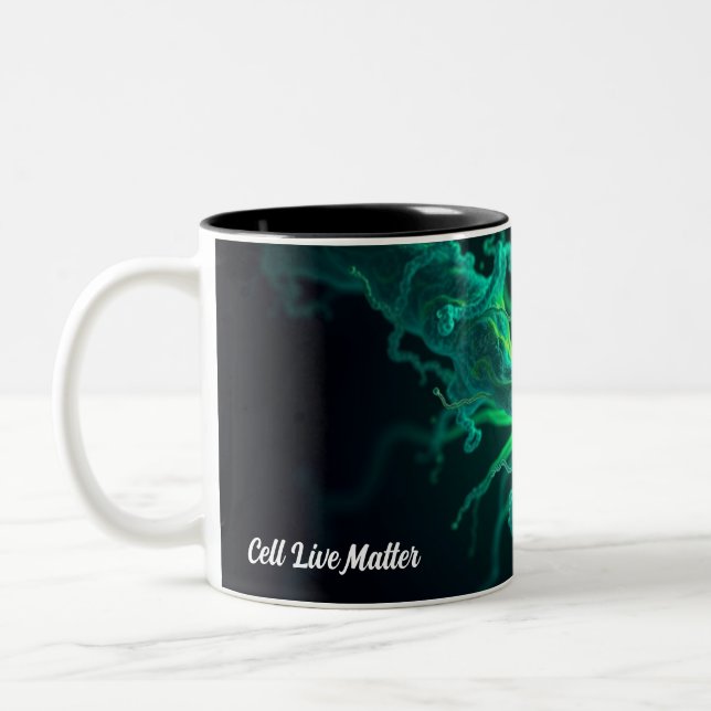 Custom Doctor Nurse Biological Cell Science Art Zweifarbige Tasse (Links)