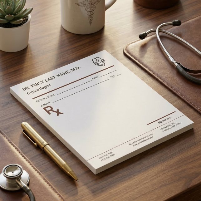 Custom Doctor Prescription Notepad Editable RX Pad Notizblock (Custom Editable Doctor Prescription Notepad 5.5 x 6 Medical RX Pad with Personalized Text)