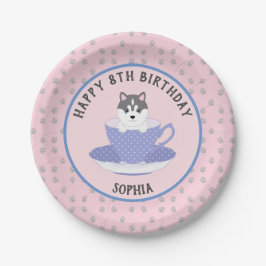 Custom Dog Birthday Party Plate Pappteller