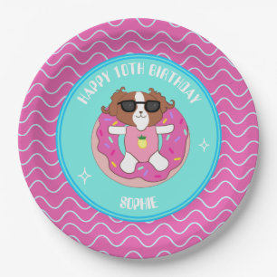 Custom Dog Birthday Pool Party Teller