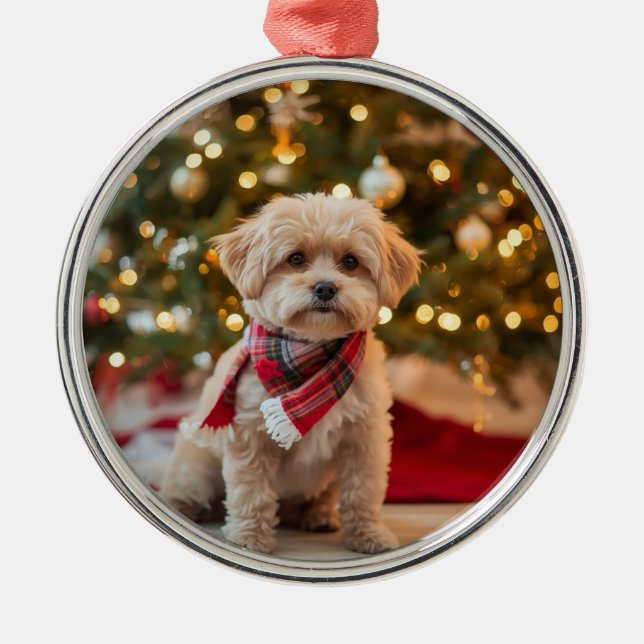 Custom Dog Christmas Ornament | Pet Photo (Vorne)