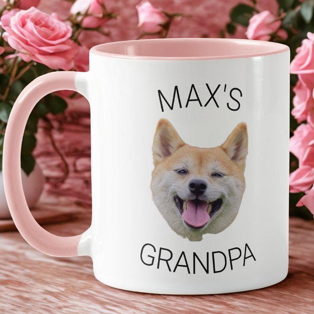 Custom Dog Face Coffee Mug, Grandpa Gift Tasse (Von Creator hochgeladen)