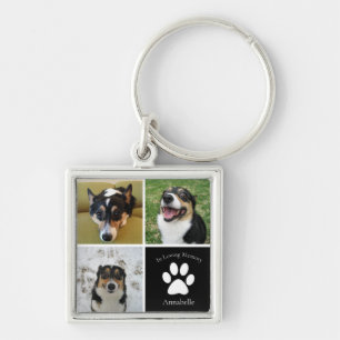 Custom Dog Foto Memorial Collage Keepake Geschenk Schlüsselanhänger