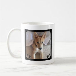 Custom Dog Foto Pawprints Coffee Tasse