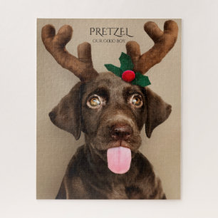 Custom Dog Foto Weihnachten Unser guter Hund