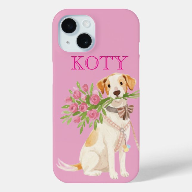 Custom Dog Name Phone Case (Rückseite)