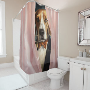 Custom Dog Pet Peekaboo Duschvorhang