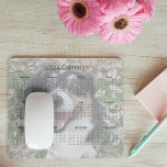 Custom Dog Photo Cute Pet 2024 Calendar Magnet Mousepad<br><div class="desc">This beautiful custom photo 2024 calendar mouse pad features your favorite dog photograph under a white transparent overlay. This monthly calendar image of your pup will make you happy every time you look at your pet. The weeks start with Sunday.</div>
