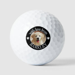 Custom Dog Photo Golfball