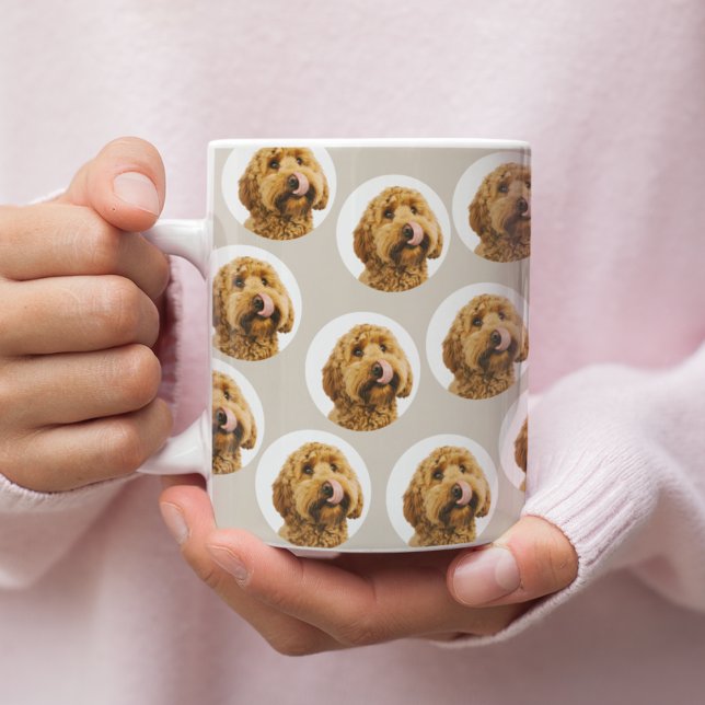 Custom Dog Photo | Personalized Pet Face Kaffeetasse (Von Creator hochgeladen)