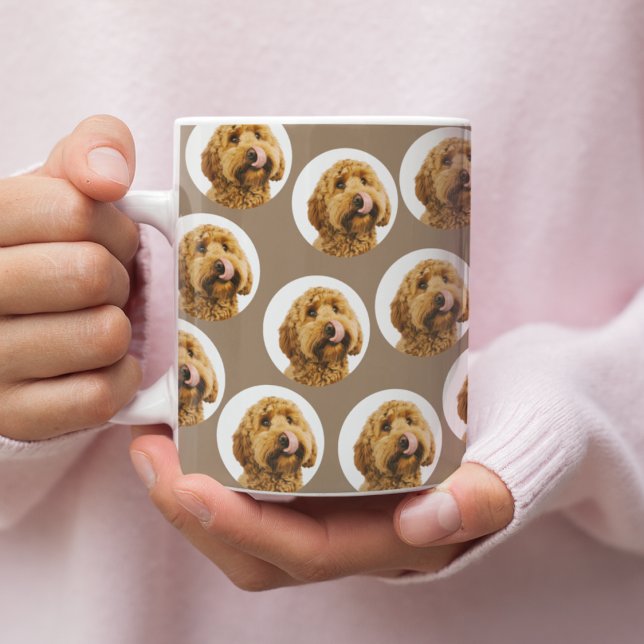 Custom Dog Photo | Personalized Pet Face Kaffeetasse (Von Creator hochgeladen)