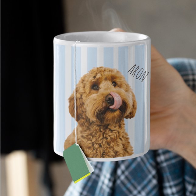 Custom Dog Photo | Personalized Pet Name Kaffeetasse (Von Creator hochgeladen)