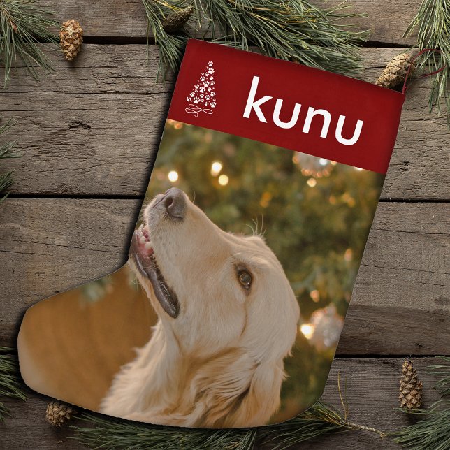 Custom Dog Picture Custom Pet Foto Weihnachten Kleiner Weihnachtsstrumpf (Von Creator hochgeladen)
