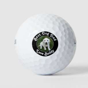 Custom Dog Vater Foto Vathers Day Golf Balls Golfball