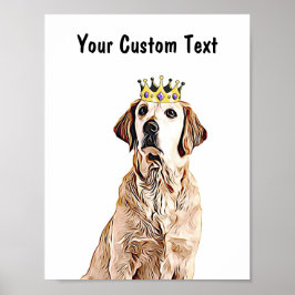 Custom Dog Wall Art - Golden Retriever Poster