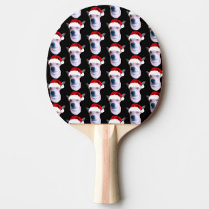 Custom Dog Weihnachts-Foto Tischtennis Schläger
