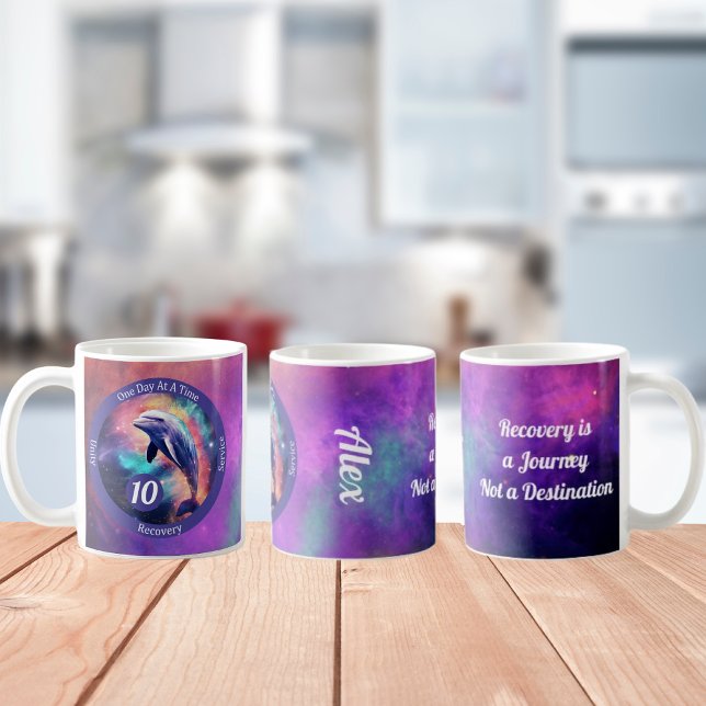 Custom Dolphin Erholung Meilenstein Geschenk - Sob Kaffeetasse (Von Creator hochgeladen)