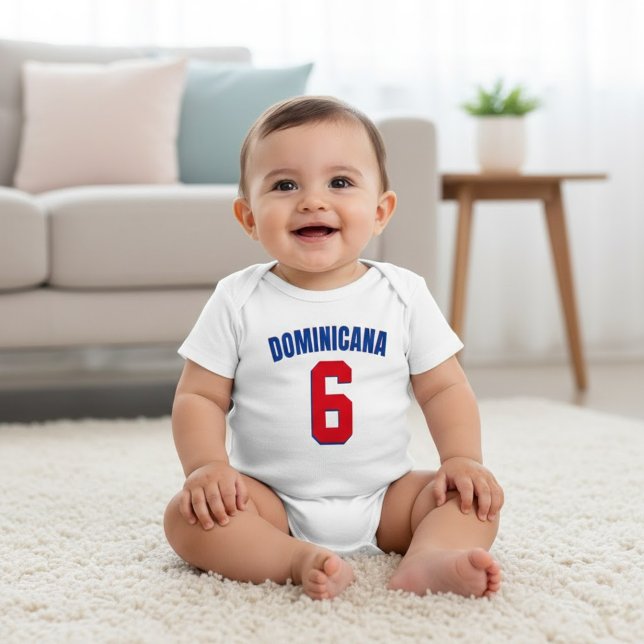 Custom Dominicana World Baseball Classic Dominican Baby Strampler (Von Creator hochgeladen)