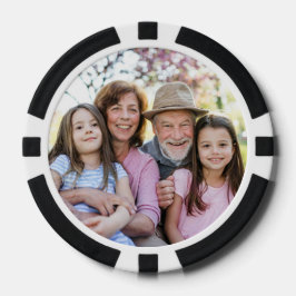 Custom Double Sided Two Photo Pokerchips