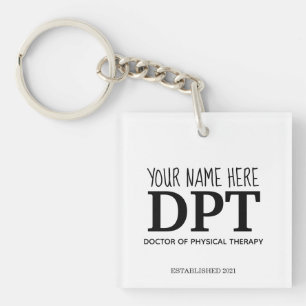 Custom DPT, Physiotherapeutischer Schlüsselanhän Schlüsselanhänger