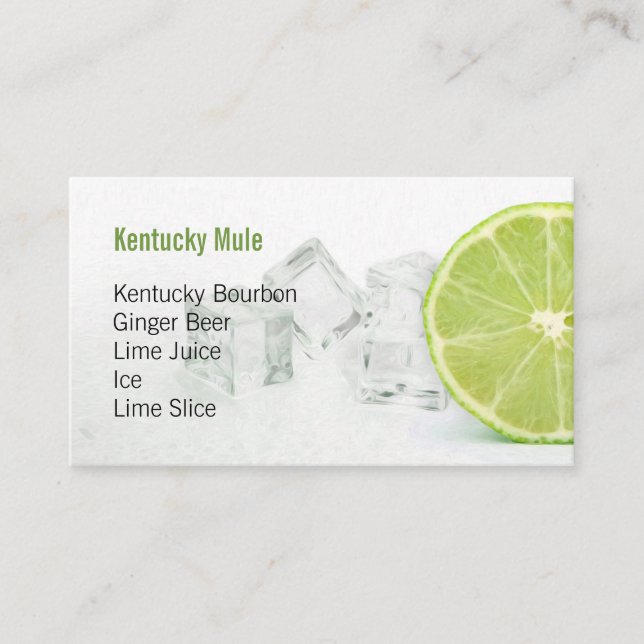 Custom Drink Order Card - Limon Visitenkarte (Vorderseite)