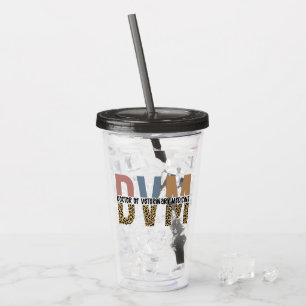 Custom DVM Doctor of Veterinary Medicine Gifts Acryltrinkbecher
