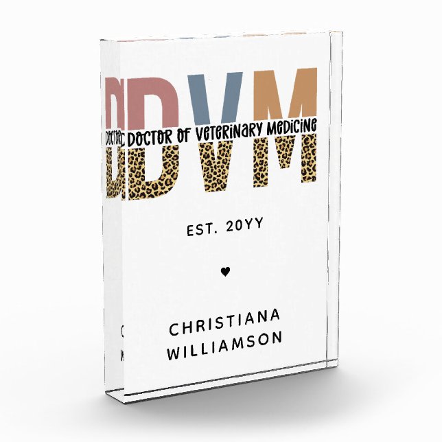 Custom DVM Doctor of Veterinary Medicine Gifts Fotoblock (Links)