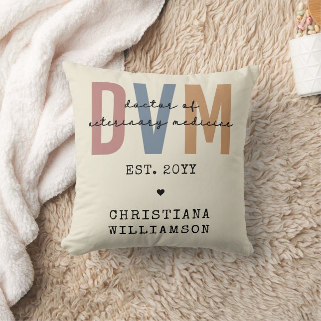 Custom DVM Doctor of Veterinary Medicine Gifts Kissen (Decke)