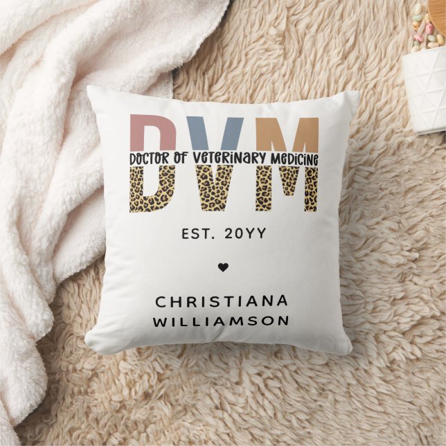 Custom DVM Doctor of Veterinary Medicine Gifts Kissen (Decke)