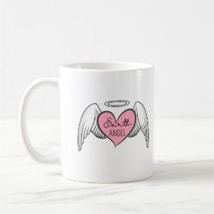 Custom Earth Angel Tasse - Herz, Flüge und Halo