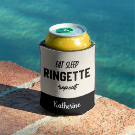 Custom Eat Sleep Ringette Wiederholung Ringette Pl Dosenkühler