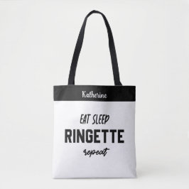 Custom Eat Sleep Ringette Wiederholung Ringette Pl Tasche